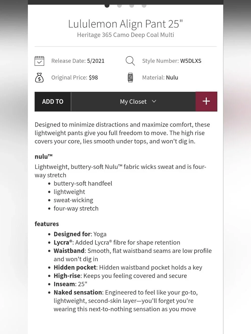 lululemon athletica great pre